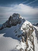 Mountain peak in the Alps photo