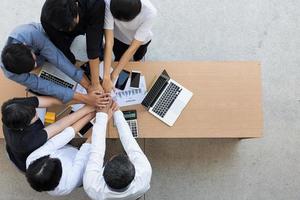 Group of business people in a collaboration concept photo