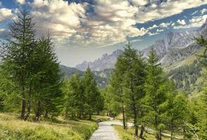 View on an Alpine landscape  photo