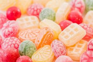 Close-up of colorful candy photo