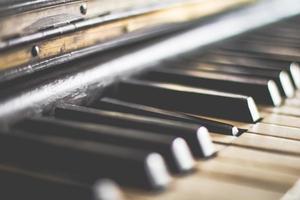 Black and white piano keys photo