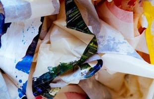 Masking tape scraps photo