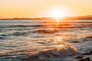 Golden hour on the beach  photo