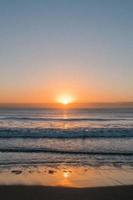 Beach at sunset photo