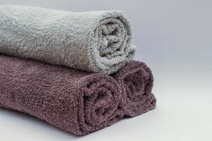 Set of three towels photo