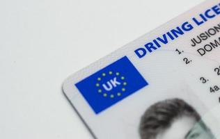 UK driving license photo