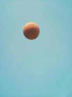 Basketball in the air photo