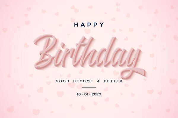 Pink Birthday Background Vector Art, Icons, and Graphics for Free Download