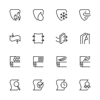 Fabric Feature Line Icons