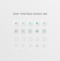 Button set for websites  vector