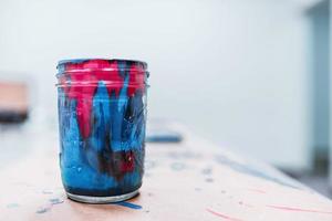Paint in a cup photo