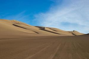 Brown sand dunes photo