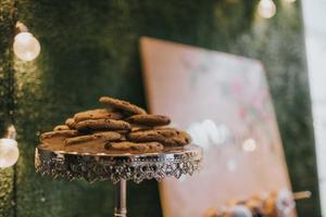 galletas en bandeja foto