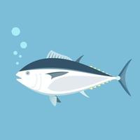 atún rojo en agua vector