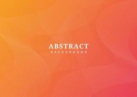 Abstract wave lines pattern on orange gradient vector