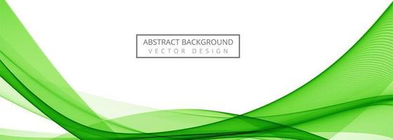 Modern Green Stylish Wave Banner vector