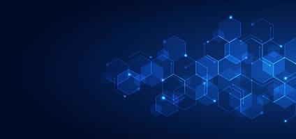 Abstract technology geometric pattern vector