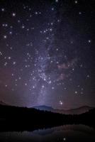 vista panorámica del cielo nocturno foto