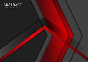 Grey and red triangle geometric overlapping layers vector