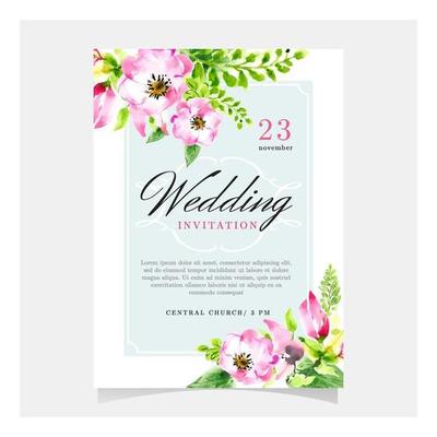 Tender Floral Wedding Template