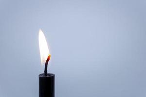 Close-up of candle flame photo