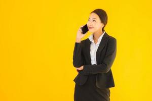 Businesswoman on telephone photo
