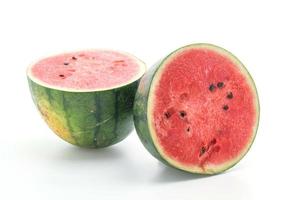 Fresh watermelon on white in studio photo