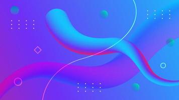 Glowing retro waves vector background