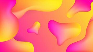 Modern pink liquid wavy fluid background vector