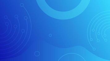 Geometric design with circles on blue gradient