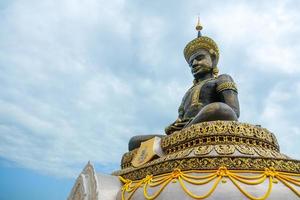 Statue of Buddha Maha Thammaracha at Wat Traiphum temple photo
