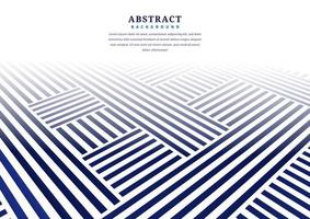 Abstract blue perspective line pattern on white vector