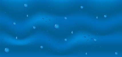 Water drops on blue vector