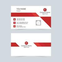 Minimal geometric company business card template  vector