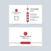 Creative company universal business card template  vector