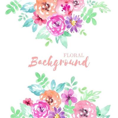 Rustic Hand Drawn Floral Border