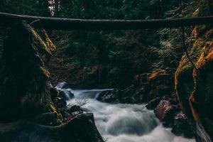 Scenery of water falls photo