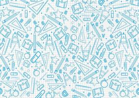 Back to school pattern on notebook  vector