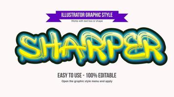 Dripping Graffiti Text Effect vector