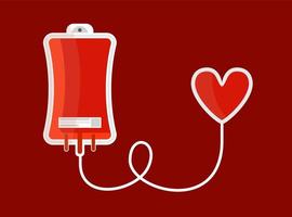 cartel de donación de sangre vector