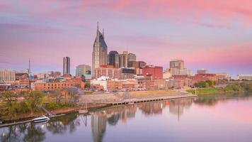 Horizonte del centro de nashville tennessee foto