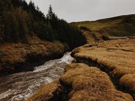 Water stream between rocks