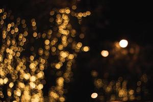 Golden bokeh background photo