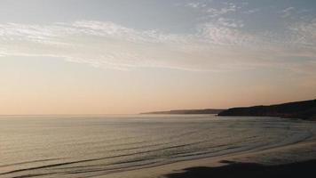 Silhouette of coastal mountains photo