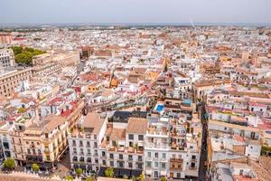Cityscape view of Seville from above