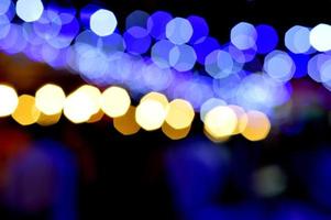 fotografía bokeh en la noche foto