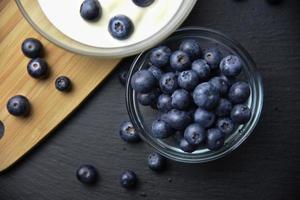 Delicious fresh blueberries photo