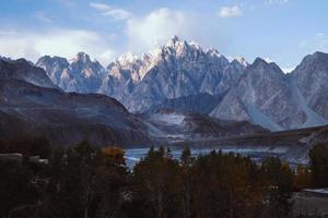 Passu Cones in Karakoram mountain range photo