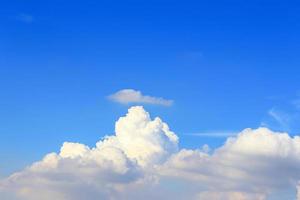White fluffy clouds photo
