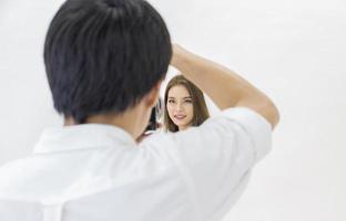 Fashion photographer in the studio photo